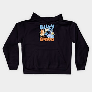 Bluey Bingo Run Away Kids Hoodie